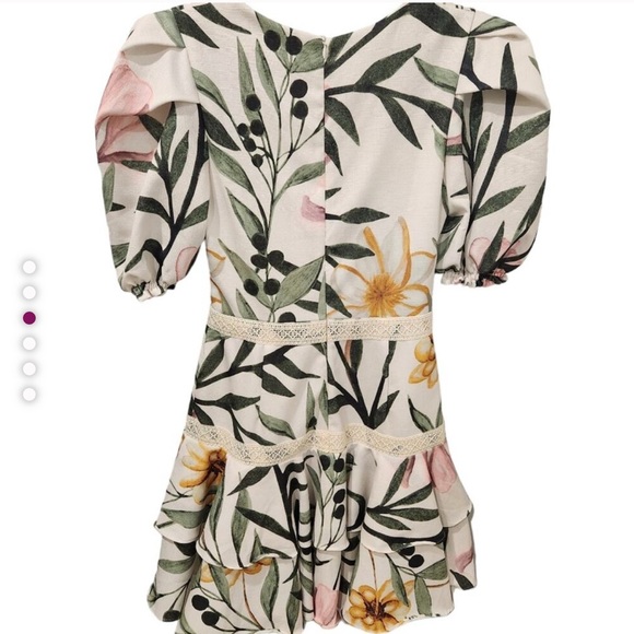 Perfect like new PatBO Jasmine Puff sleeve mini dress size 8 - Picture 2 of 8